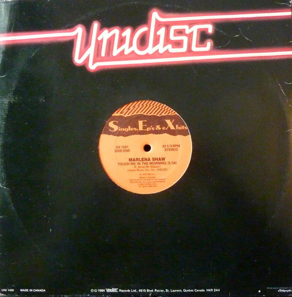Marlena Shaw - Touch Me In The Morning / Give Me Just A Little More Time