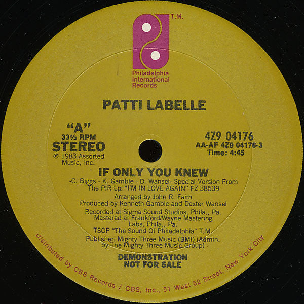 Patti LaBelle - If Only You Knew
