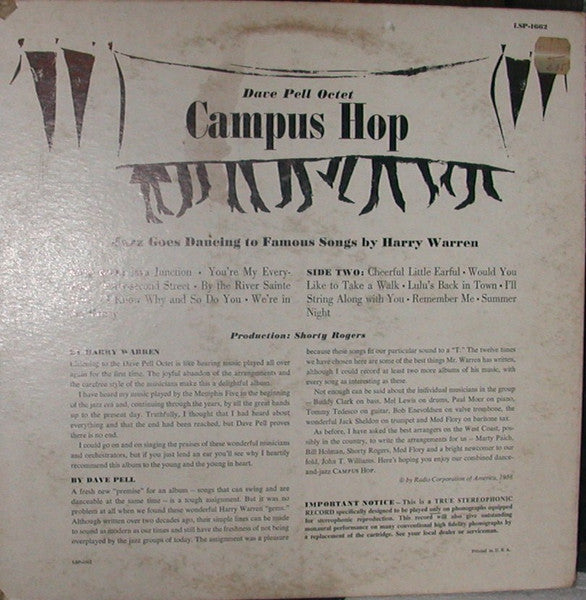 Dave Pell Octet - Campus Hop Jazz Goes Dancing