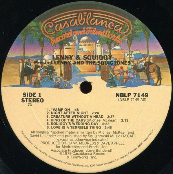 Lenny And The Squigtones - Lenny & Squiggy Present Lenny And The Squigtones
