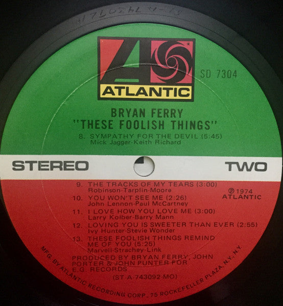 Bryan Ferry - These Foolish Things