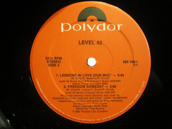 Level 42 - Lessons In Love