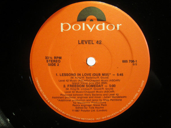 Level 42 - Lessons In Love