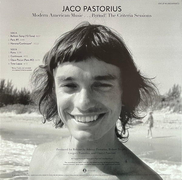 Jaco Pastorius - Modern American Music...Period! The Criteria Sessions