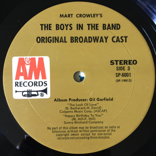 Mart Crowley's - The Boys In The Band (The Original Broadway Cast Album)