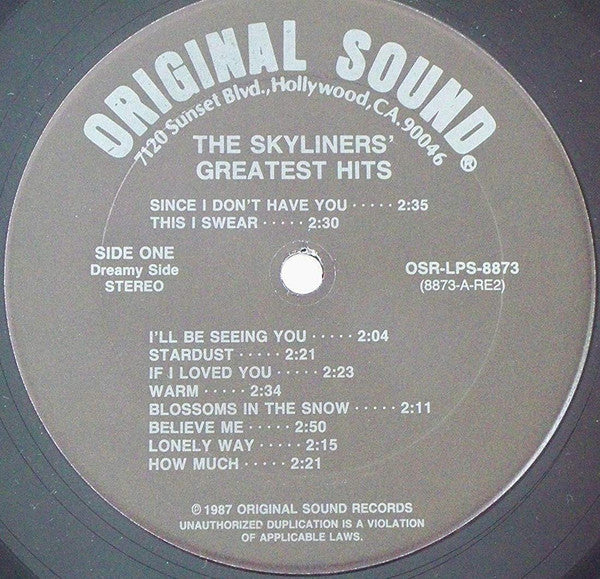 Skyliners' Greatest Hits