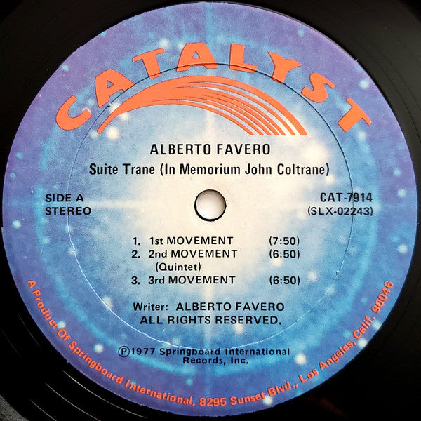 Alberto Favero - Suite Trane (In Memoriam John Coltrane)
