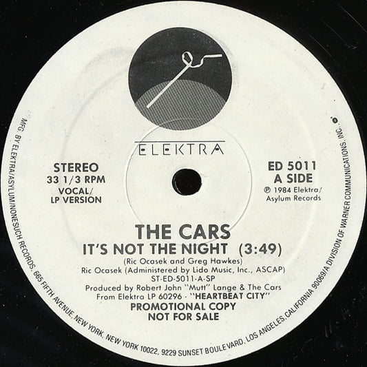 The Cars - It's Not The Night / Drive