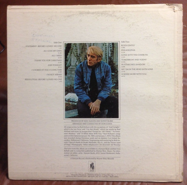 Rod McKuen - New Ballads [WHITE LABEL PROMO]