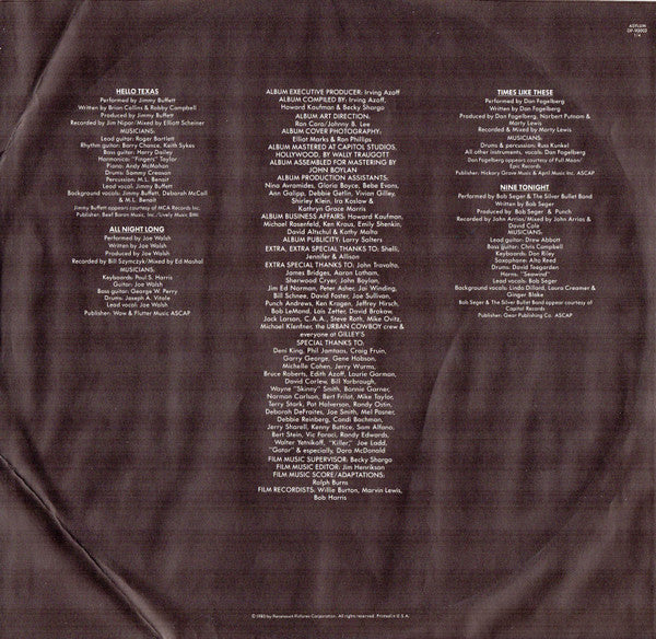 Various - Urban Cowboy (Original Motion Picture Soundtrack)