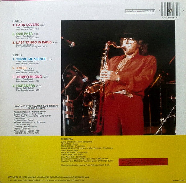 Gato Barbieri - Apasionado