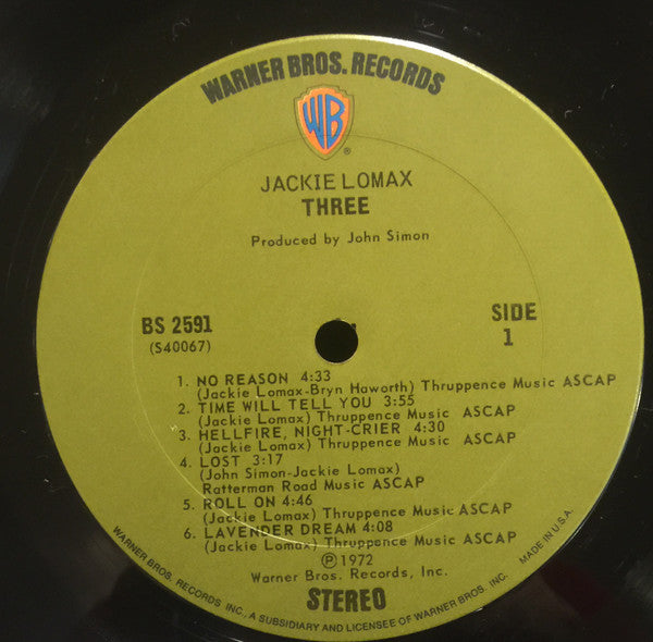 Jackie Lomax - Three