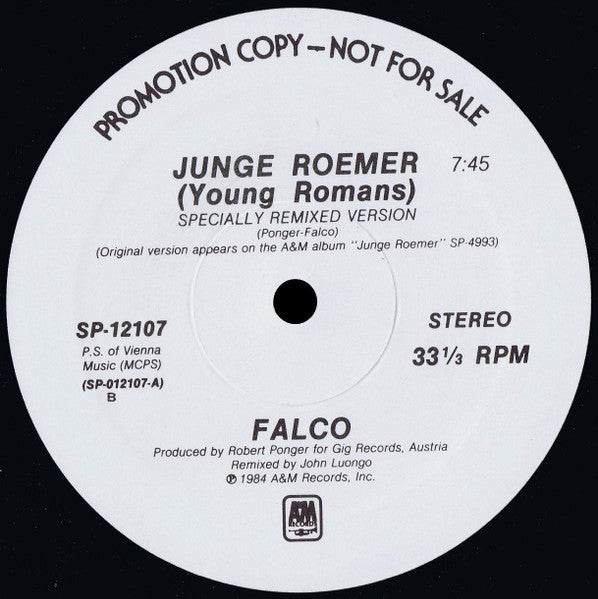 Falco - Junge Roemer (Specially Remixed Version)
