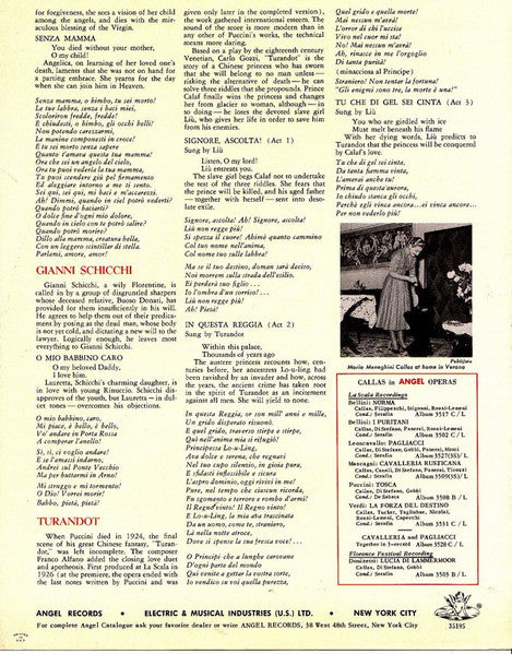 Maria Callas - Callas Portrays Puccini Heroines