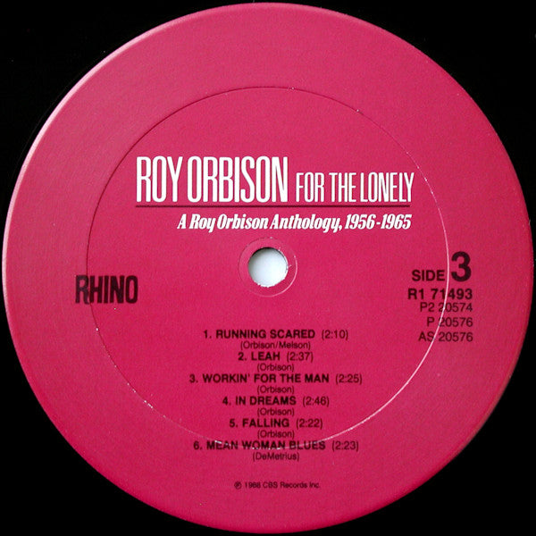 For The Lonely: A Roy Orbison Anthology, 1956-1965