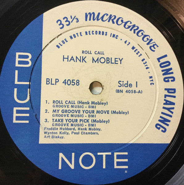 Hank Mobley - Roll Call [1ST PRESS, BLUE NOTE, DG, 1961]