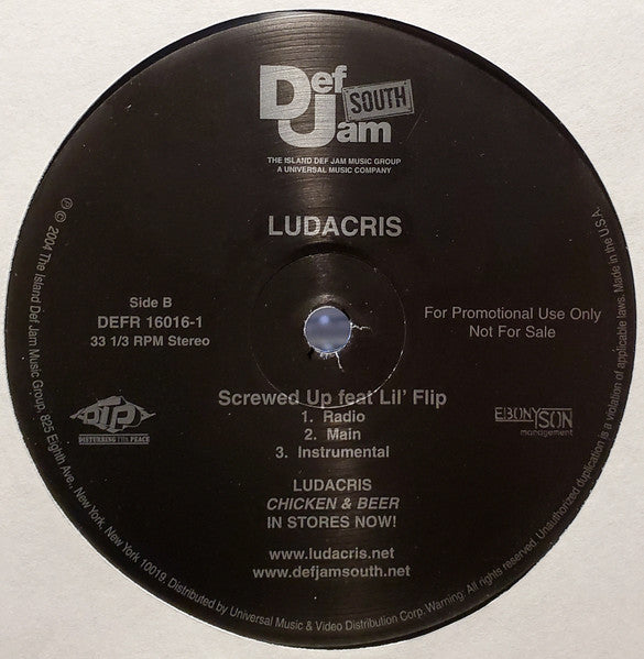 Ludacris - Splash Waterfalls (Whatever You Want Remix) / Screwed Up