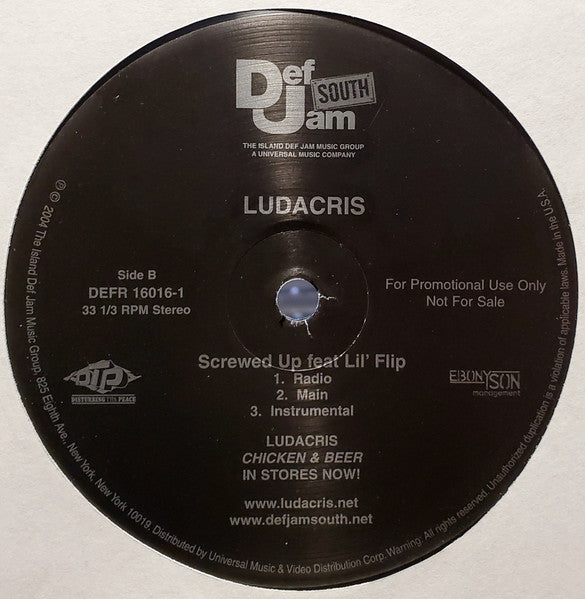 Ludacris - Splash Waterfalls (Whatever You Want Remix) / Screwed Up