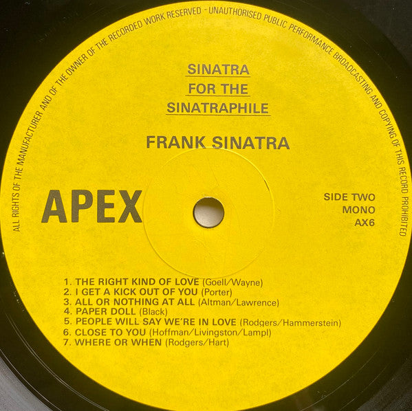 Sinatra for the Sinatraphile