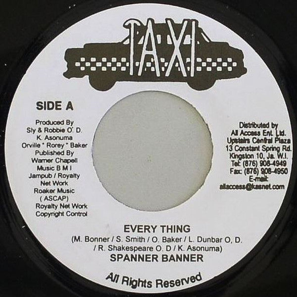 Spanner Banner - Every Thing / Right Way