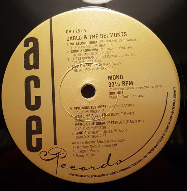 Carlo & The Belmonts - Carlo And The Belmonts