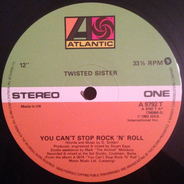 Twisted Sister - You Can't Stop Rock 'N' Roll