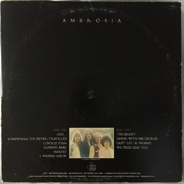 Ambrosia (2) - Somewhere I've Never Travelled