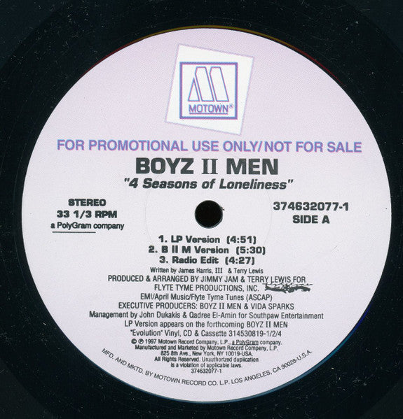 Boyz II Men - 4 Seasons Of Loneliness