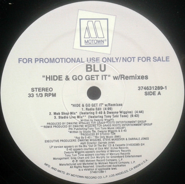 Blu (10) - Hide & Go Get It (Remixes)