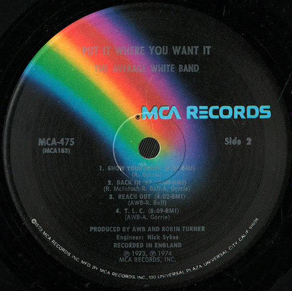 Average White Band - Put It Where You Want It