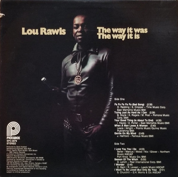 Lou Rawls - The Way It Was The Way It Is