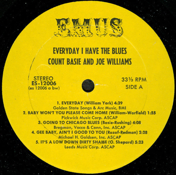 Joe Williams - Everyday I Have The Blues