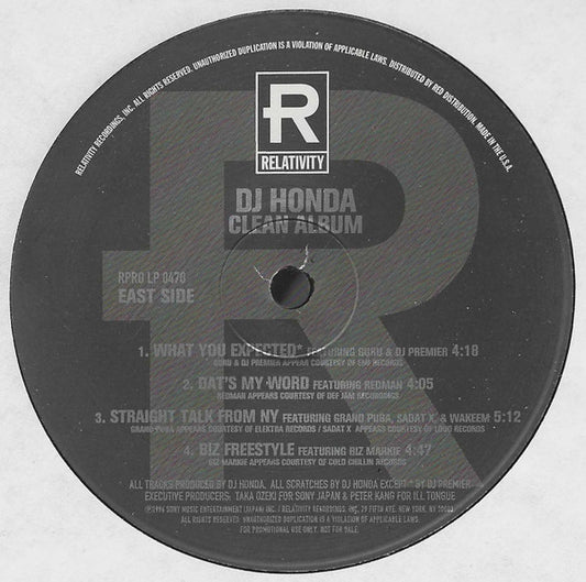 DJ Honda Clean Album