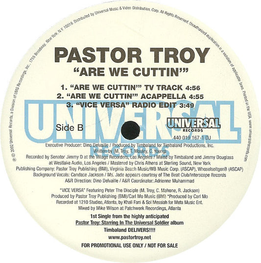 Pastor Troy - Are We Cuttin'