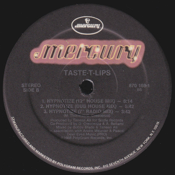 Taste-T-Lips - Hypnotize