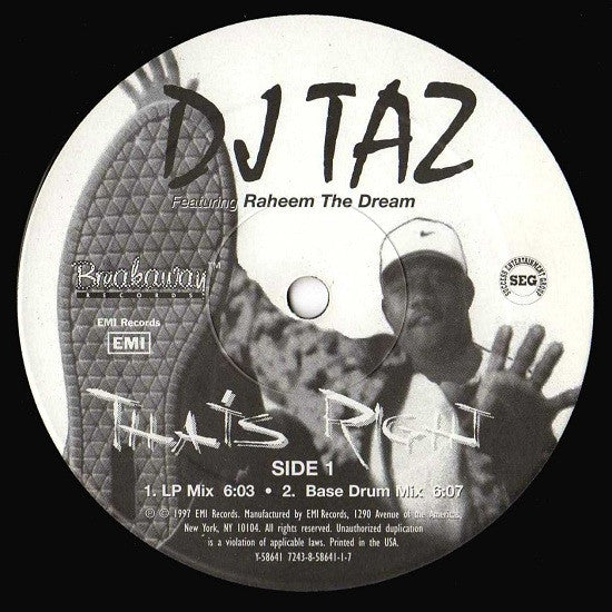 DJ Taz (3) - That's Right