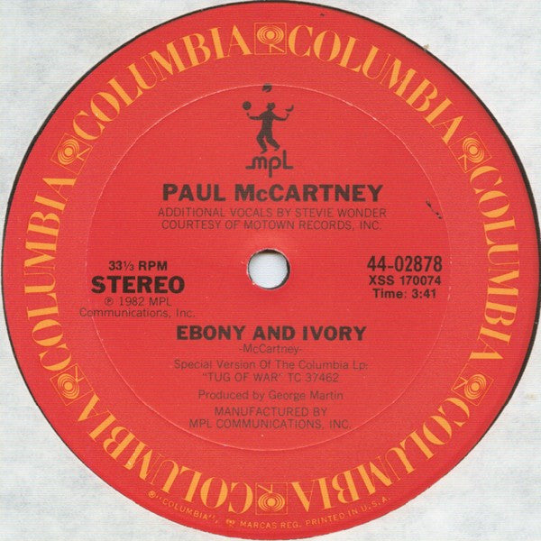 Paul McCartney - Ebony And Ivory