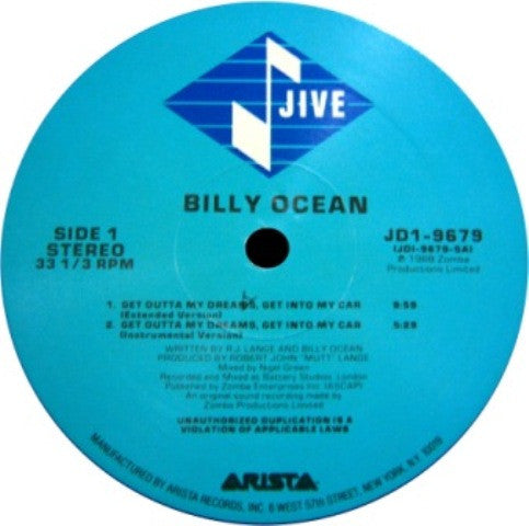 Billy Ocean - Get Outta My Dreams, Get Into My Car