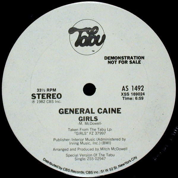 General Caine - Girls / Baseball