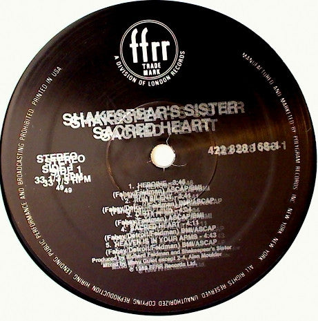 Shakespear's Sister - Sacred Heart