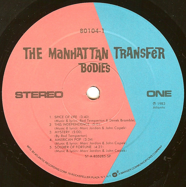 The Manhattan Transfer - Bodies And Souls