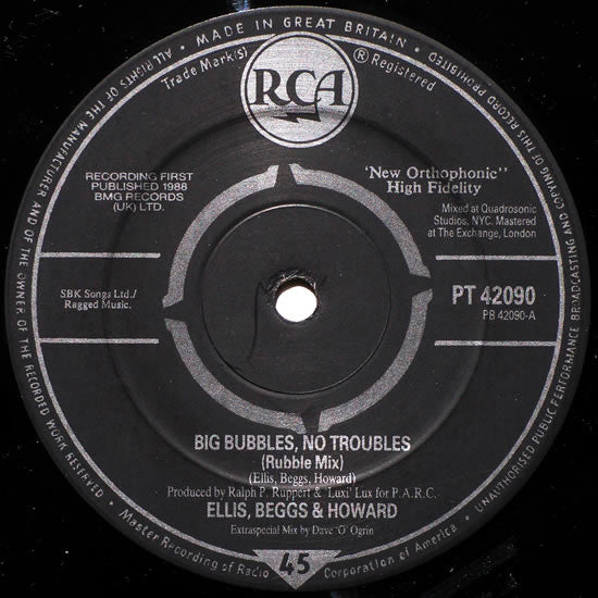 Ellis, Beggs & Howard - Big Bubbles, No Troubles