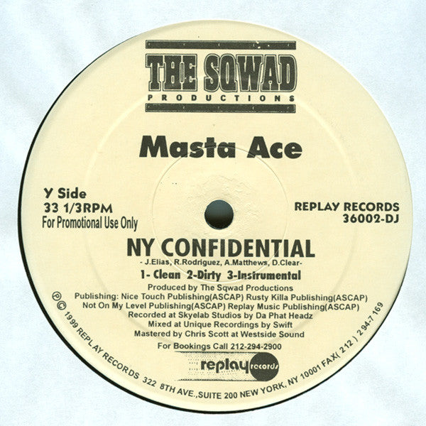The Sqwad - Rhyme Mania '99 / NY Confidential