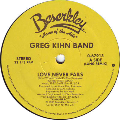Greg Kihn Band - Love Never Fails