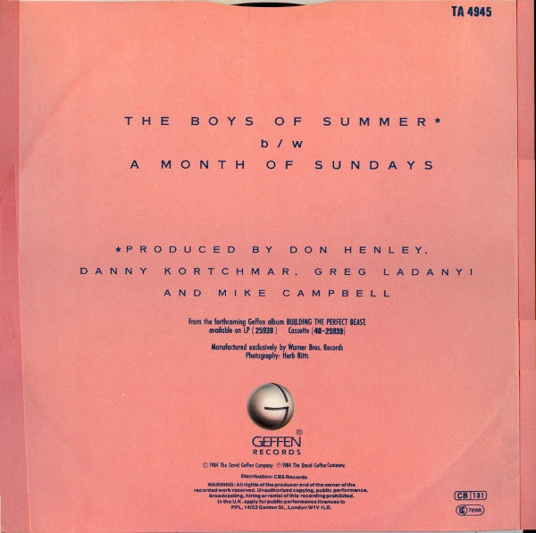 Don Henley - The Boys Of Summer (Extended Version)