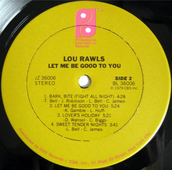 Lou Rawls - Let Me Be Good To You