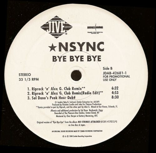 *NSYNC - Bye Bye Bye (The Remixes)
