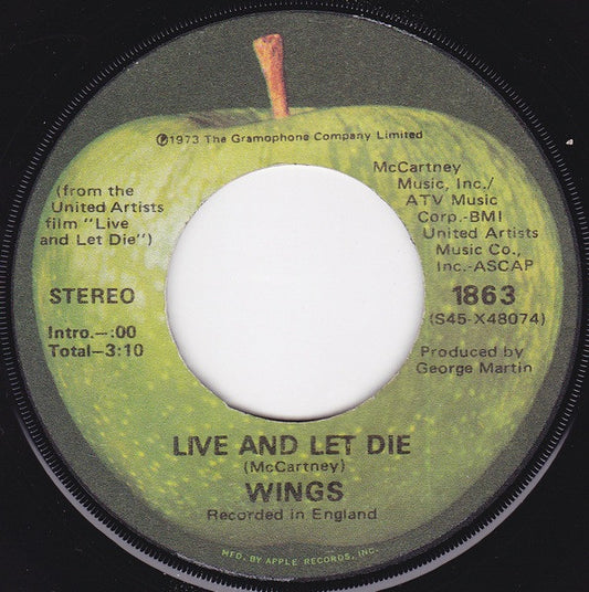 Wings (2) - Live And Let Die