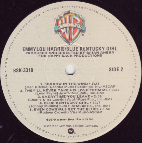 Emmylou Harris - Blue Kentucky Girl
