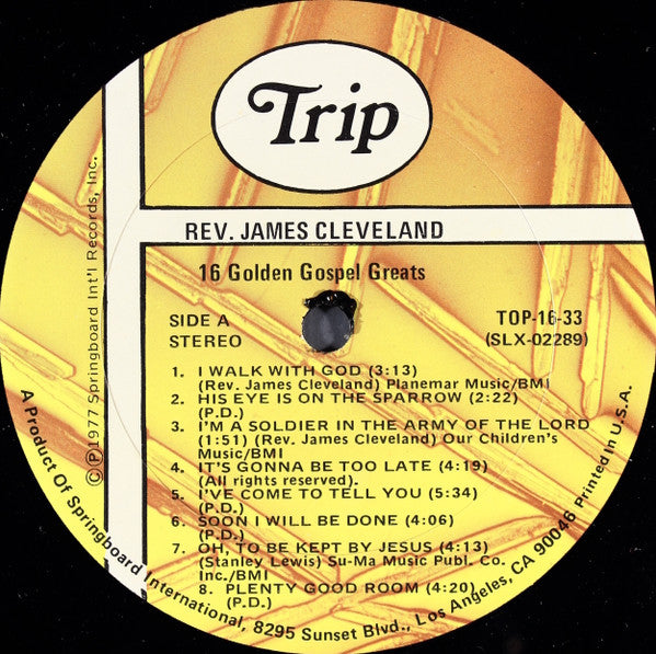 Rev. James Cleveland - 16 Golden Gospel Greats